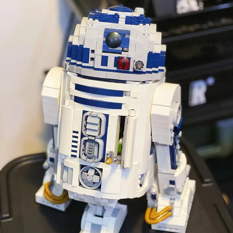 Quente 2314 pçs robô espaço união figuras moc 75308 r2d2 R2-D2 blocos de construção tijolos figuras adulto aniversário presentes natal