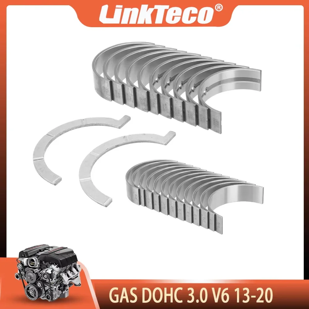 

Детали двигателя, комплект подшипников главного и шатуна коленчатого вала, подходит для газа 3.0L V6 DOHC для 13-20 Land Rover Range Rover Jaguar XE XF 306PS