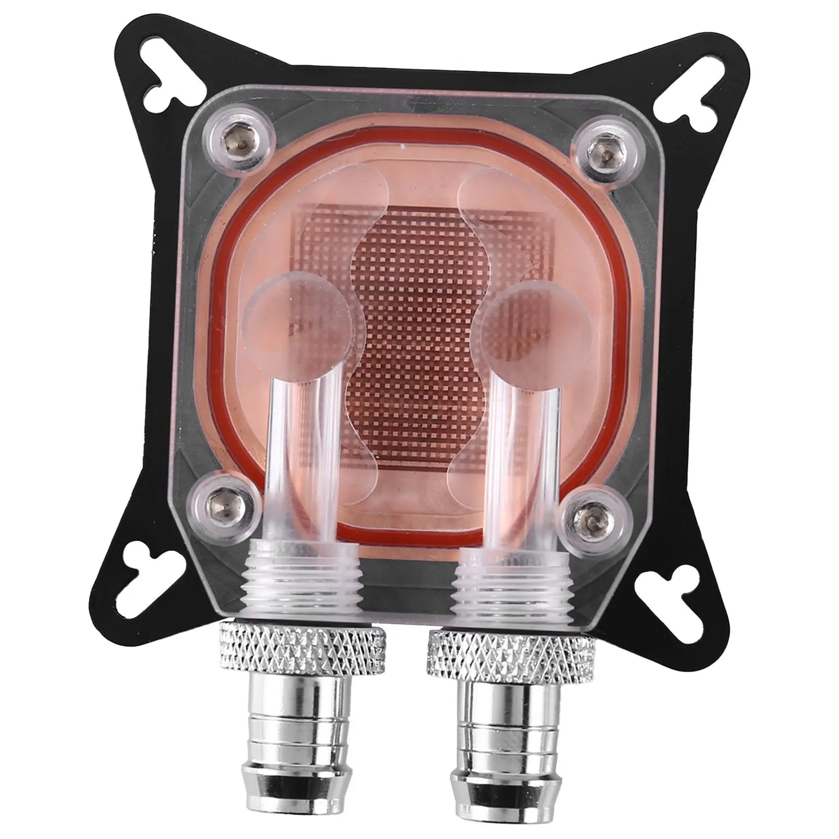 ABLJGpu Pendingin Blok Air Saluran Ganda Kolom Tembaga Video Kartu Gambar Radiator Pendingin Air 0.4Mm untuk Amd W40