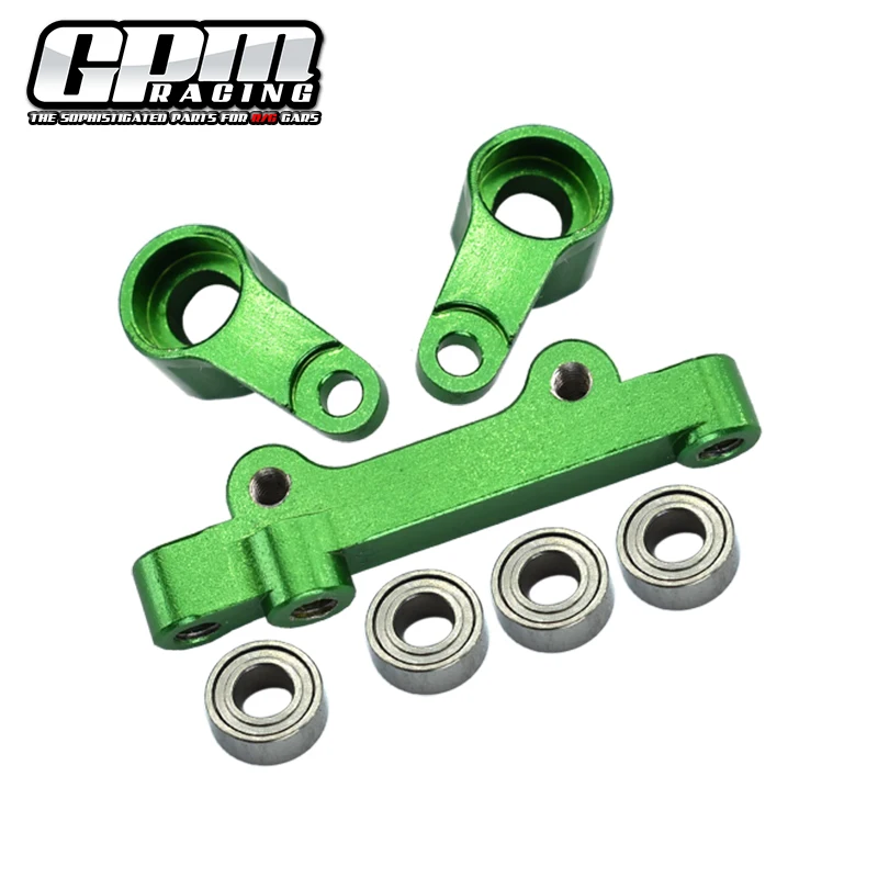 GPM アルミステアリングアセンブリ LOSI 1/18 Mini-T 2.0 1/16 Mini-B用
