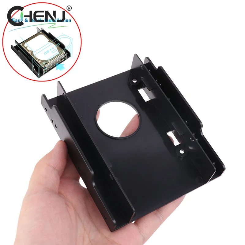 1 Set Hard Drive Internal Adapter Mounting Kit Bracket Dual Desktop SSD Mounting Bracket 2.5 To 3.5 Inch Hard Disk Bracket