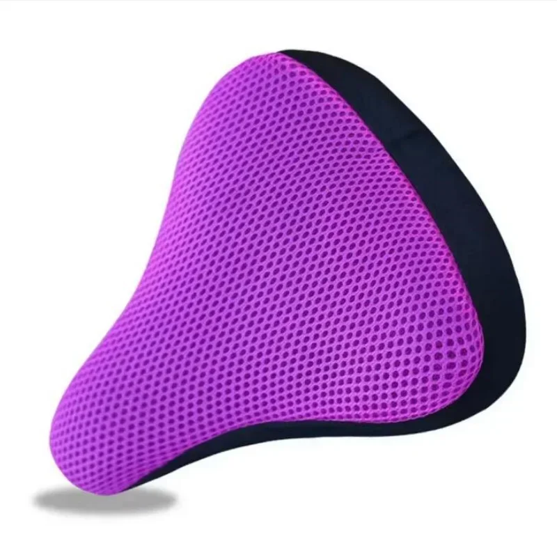1pc 3d silicone macio almofada do assento da bicicleta respirável confortável sela capa para universal bicicleta ciclismo sela