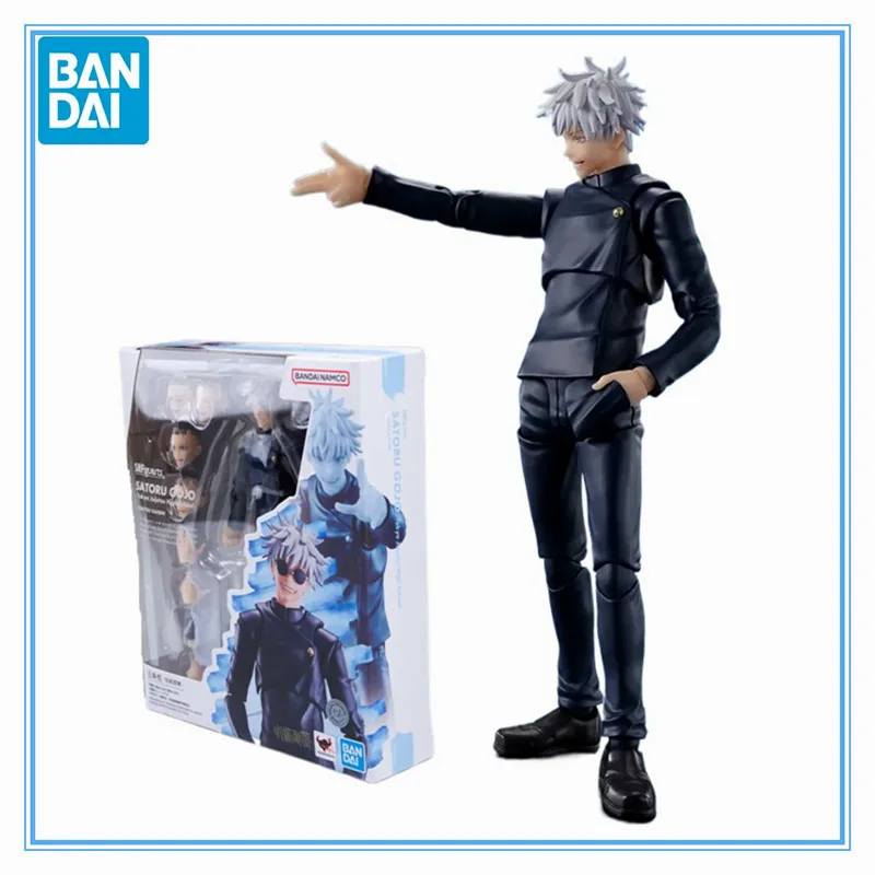 

Brand new Original Genuine Bandai Anime Jujutsu Technical High School Satoru Gojo SHF Model Toys Action Figure Gifts Collectible