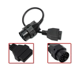 NEW OBD2 for BMW 20Pin To OBD2 16 PIN Female Connector 36 E39 X5 Z3 for BMW 20PIN  Adapter Cable Extension Cable OBDII Adapter