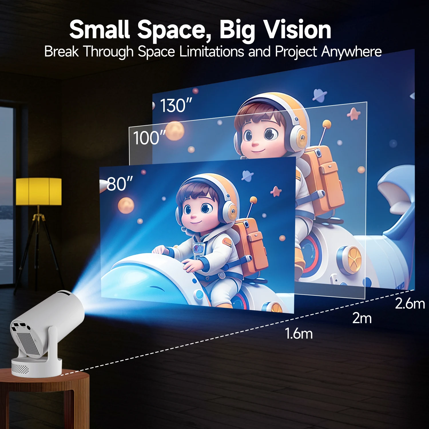 Magcubic Projector HY300 PRO + 4K Android 11 Dual Wifi6 Allwinner H713 BT5.4 1080P 1280*720P Home Cinema Outdoor Projetor