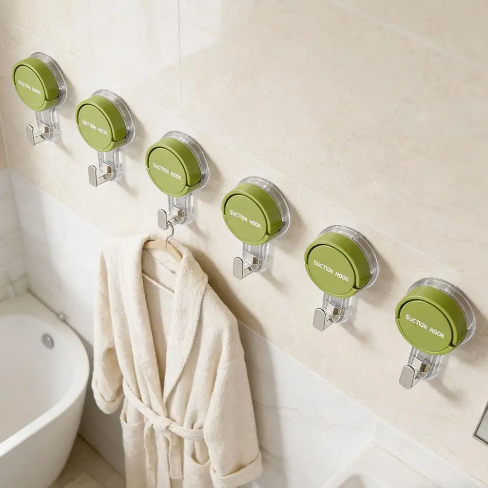 Suction Cup Hook No-punch Bathroom Hook Removable Kitchen Hook Non-marking Vacuum Towel Hook Home Storage Hook