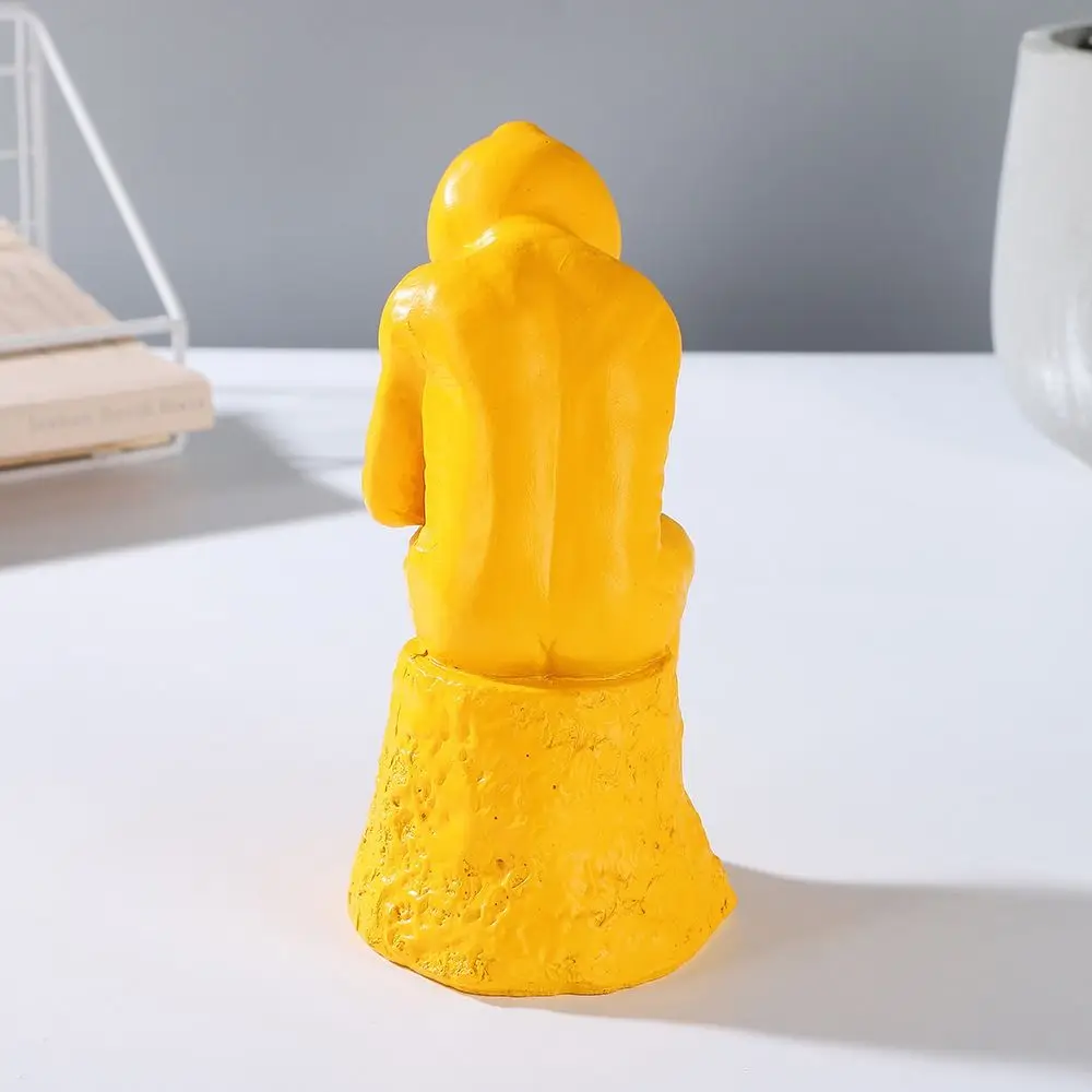 

Статуя утки из смолы, сенсорные украшения, украшения для двора, фигурки, забавные украшения в виде животных, декоративные настольные украшения