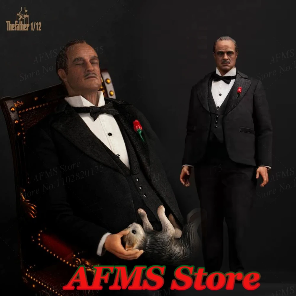 

Shark Toys Sk21001 1/12 Scale Collectible Figure Godfather Marlon Brando Doll 6" Men Soldier Action Figure Model Toys