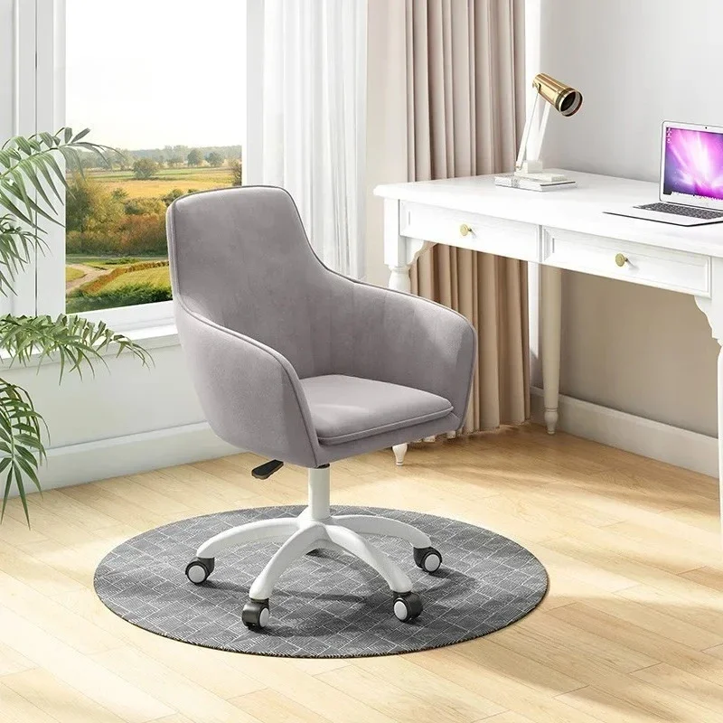 

Nordic Office Chairs Simple Computer Chair Rotatable Home Study Modern Office Chair Backrest Armchair Lift Makeup Furnitures