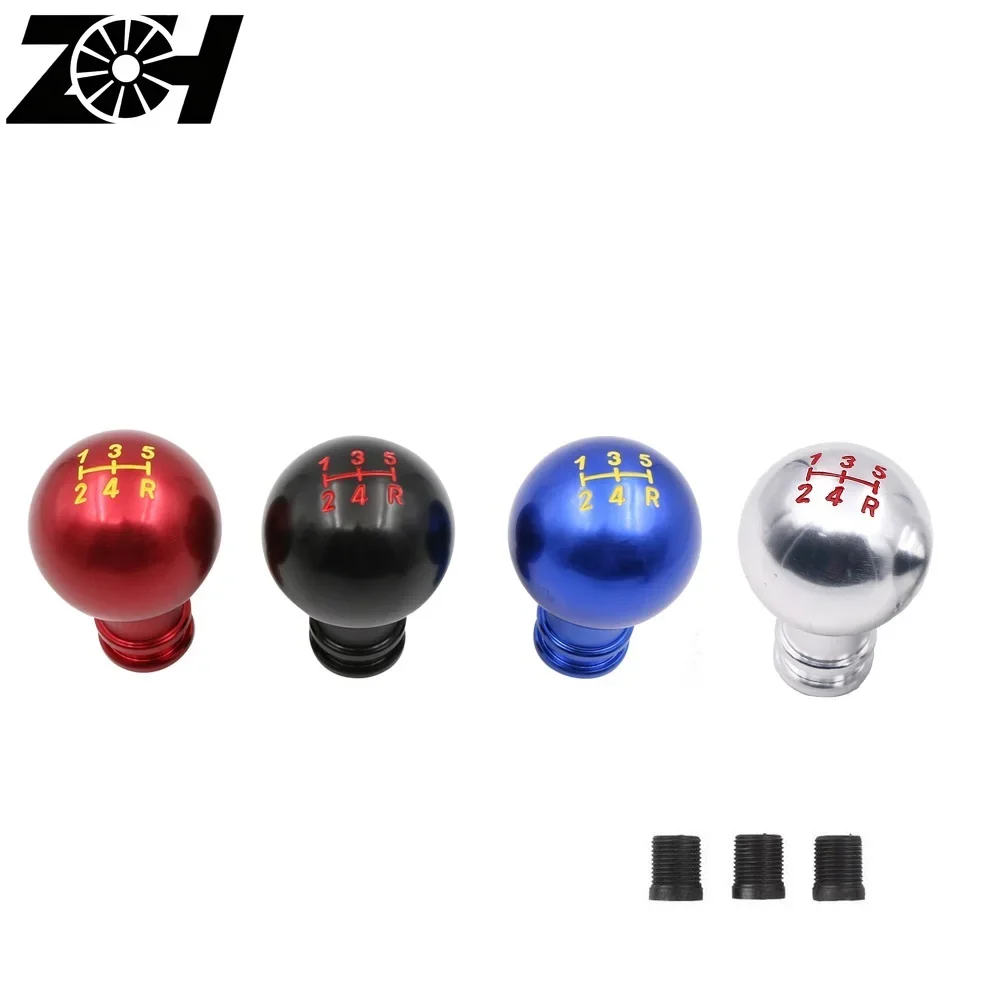 Universal Car 5 Speed 4 Colors AT MT Aluminum Manual Gear Shift Knob Stick Gearstick Shifter Lever Fit For Honda Toyota Nissan
