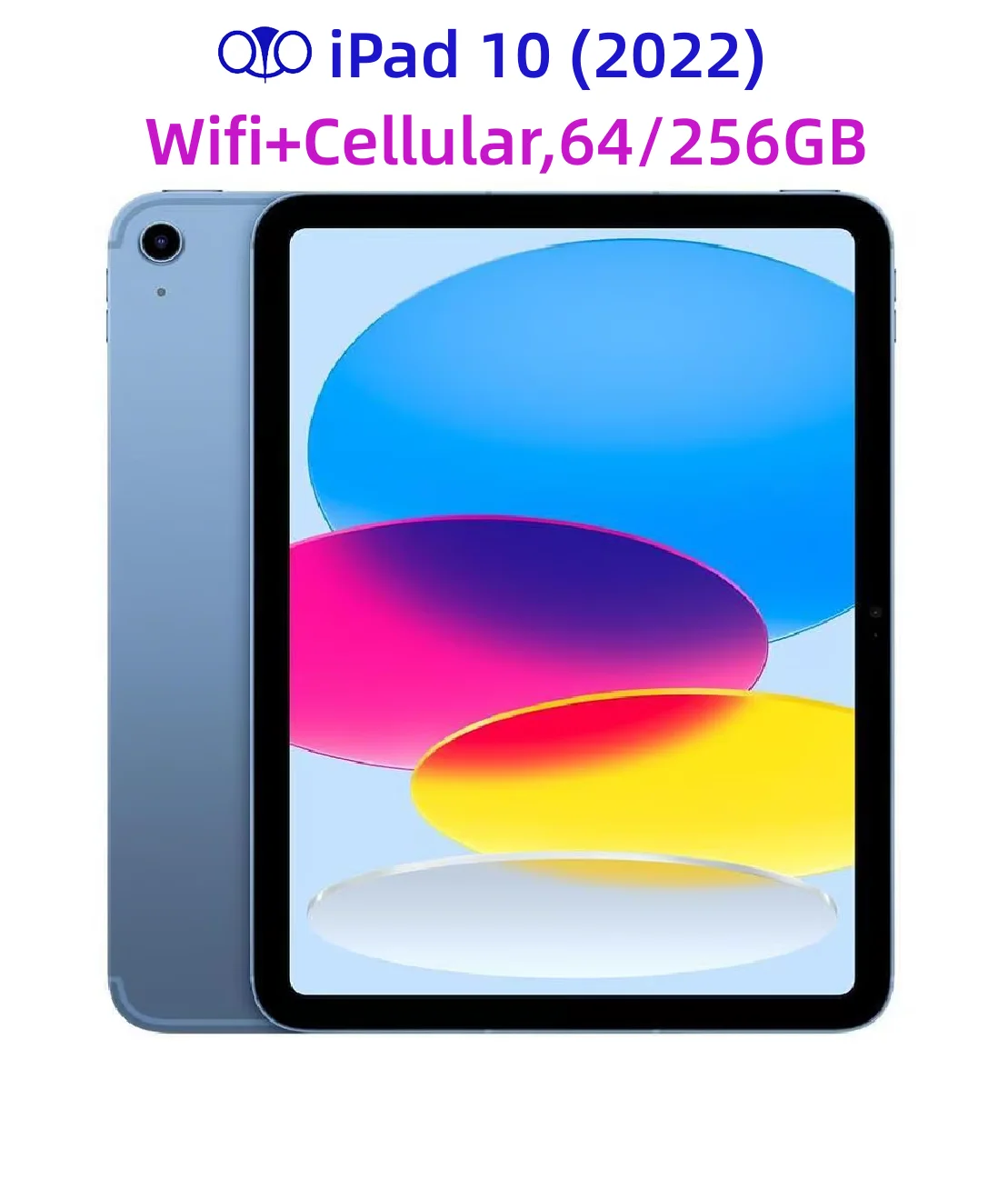 

97% New Original Unlocked Apple iPad 10 (2022) iPad 10th Gen Wifi+Cellular 64/256GB ROM 10.9'' A14 Bionic HDR Display Tablet