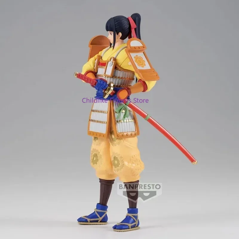 Original Bandai One Piece Kikunojo DXF THE GRANDLINE LADY EXTRA KOMURASAKI PVC Action Figures Ornaments Figure Toys 16cm