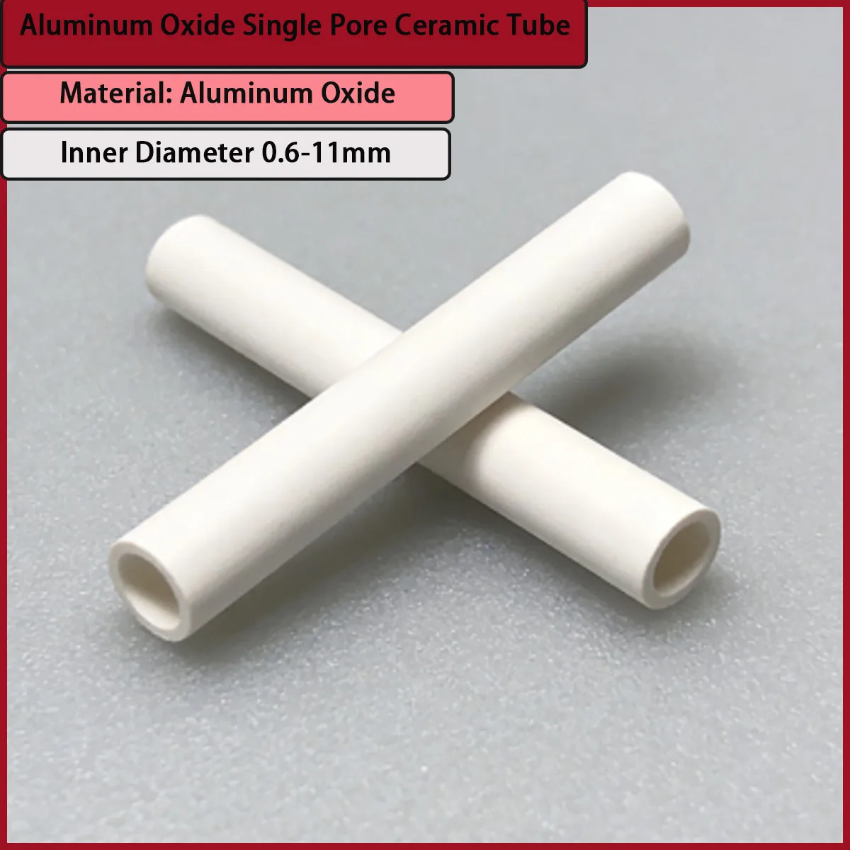 

Inner diameter 0.6-11mm alumina single hole ceramic tube for chemical fluid transportation, electronic insulation, etc