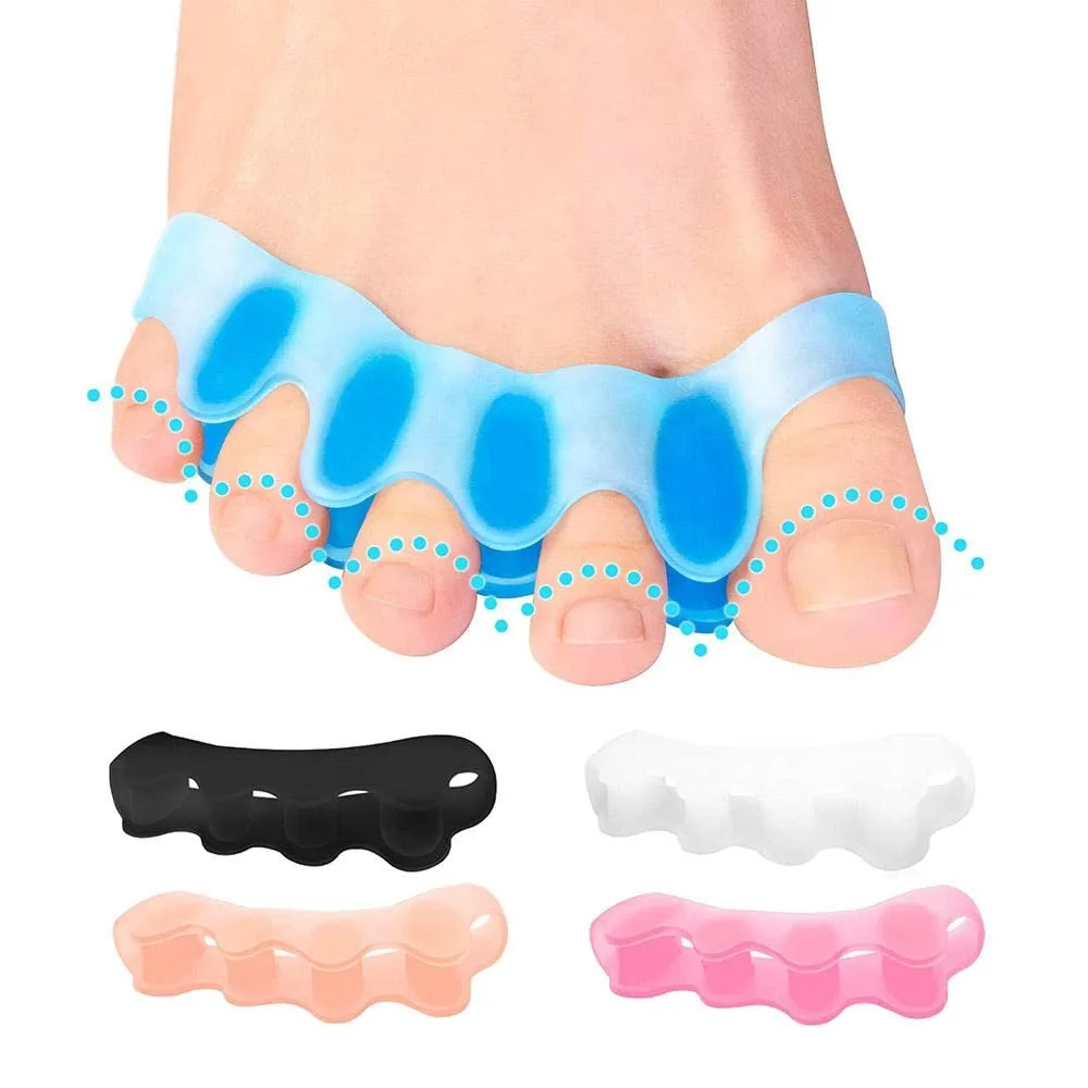 Five-finger Corrector for Bunions Restore Toe Stretcher for Therapeutic Relief From Plantar Fasciitis Soft Gel Toe Spacers