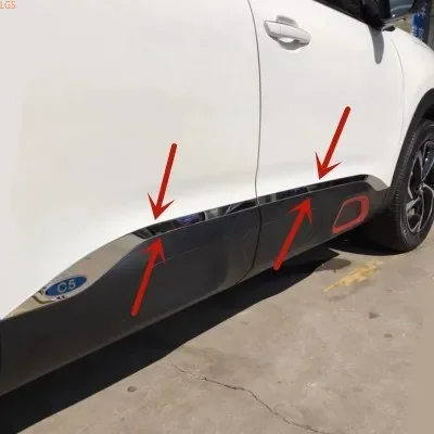 สแตนเลสสตีล Body Trim รถประตูฐานวางรูป Tailgate แถบตกแต่งรถยนต์อุปกรณ์เสริมรถยนต์สำหรับ Citroen C5 AIRCROSS 2017-2021