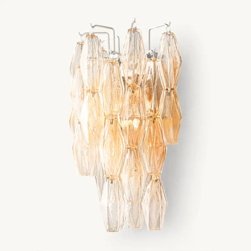 

Geometric wall lamp, rhombus multi-layer design, hand-hung modern minimalist living room decoration lamp