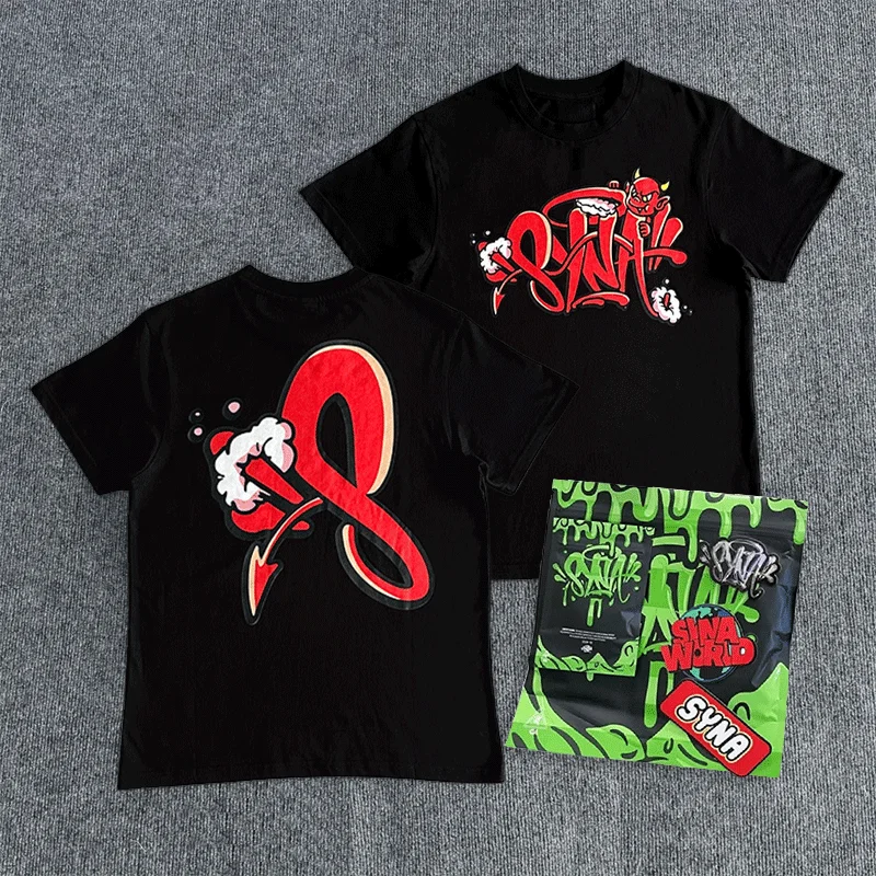 

Sy-world Center Cee Street style T-shirt y2k Harajuku Hip-hop Men Women Casual Short-sleeved Tees Breathable Cotton T Shirts