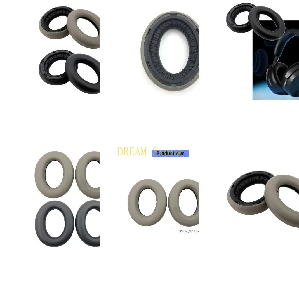 Headphone Ear Cushions Replacement Pair for the Specified 5.0 Model with Integrated Attachment Borders and Internal Filling Best