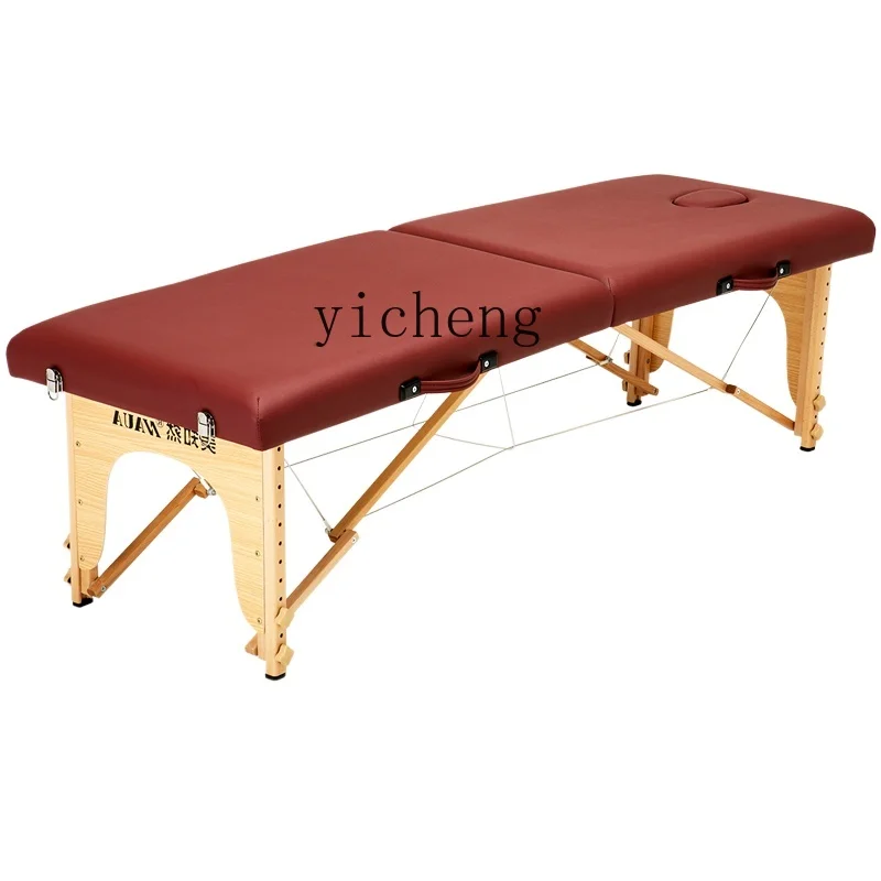 YY Folding Massage Bed Massage Portable Household Moxibustion Tattoo Embroidery Bed