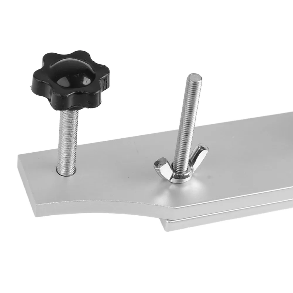 Metal+Wood Guitar Bridge Clamp Silver Wrench Included Luthier Clamp Tool Bridge Repair Fixture Guitar Repair Maintenance