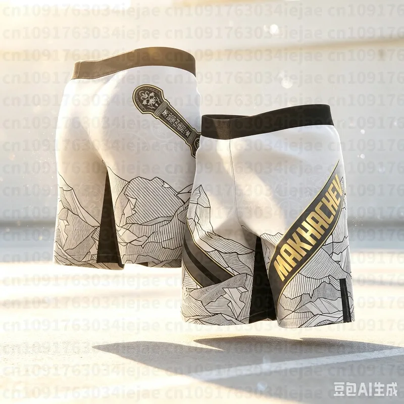 Islam Makhachev Box-Trainingsshorts für Kinder, Sommer, Fitness, Laufen, Freizeitshorts, lockere, atmungsaktive, bequeme Sportshorts
