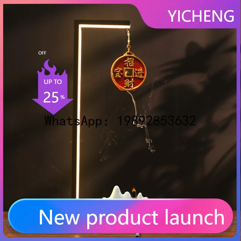 

Hys new chinoiserie lamp circle ornament creative home living room entrance office pen holder decoration incense burner ornament