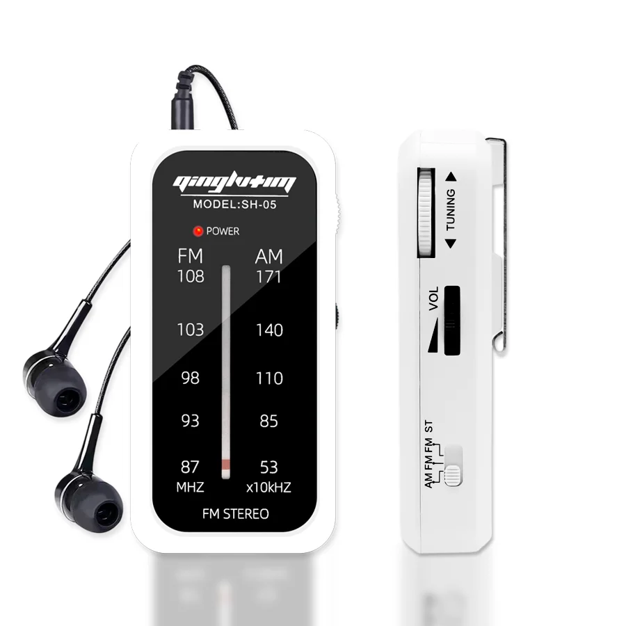 FM/AM Mini Radio | Portable Compact, Multi-band, 3.5mm Headp