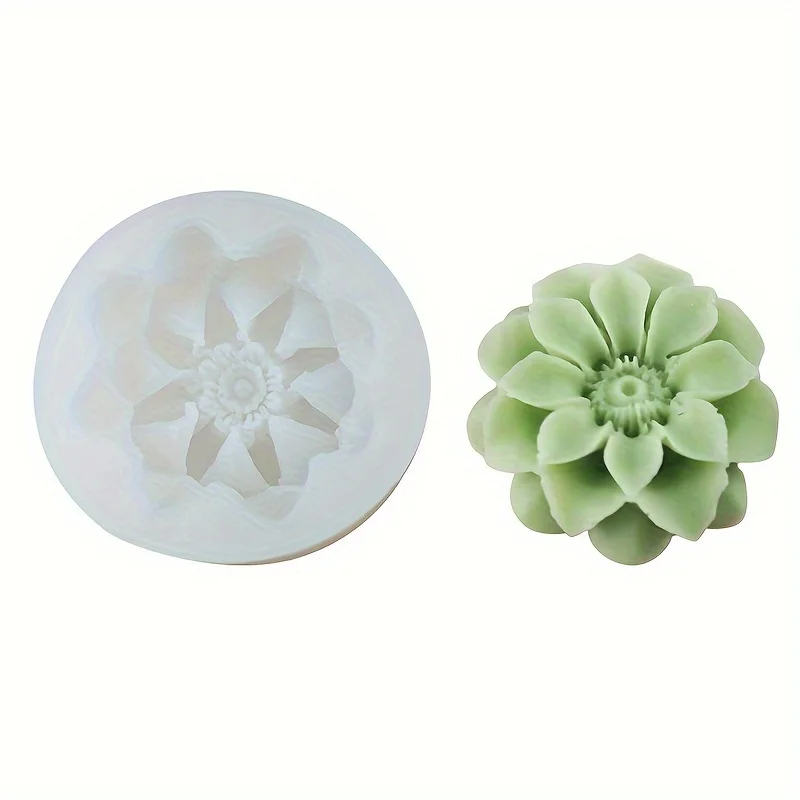 1 piece, baking flower mold creative orange petal carnation flip sugar cake aromatherapy candle small flower silicone mold