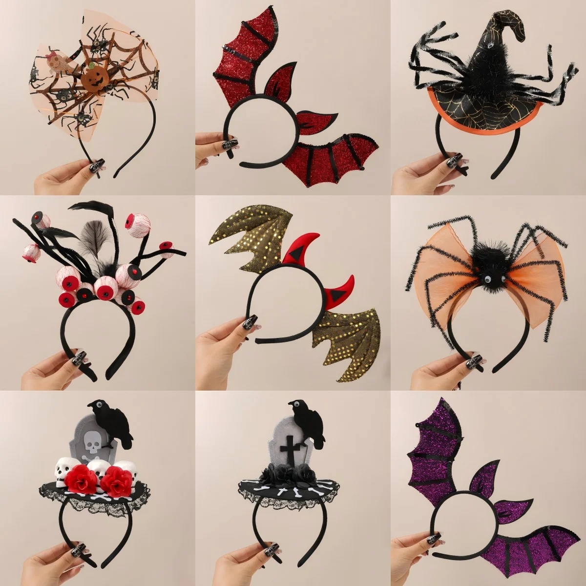 Halloween Pumpkin Bow Headband Cute Hair Hoop for Kids Women Hair Accessories Fall Hair Decorations Hair Bands