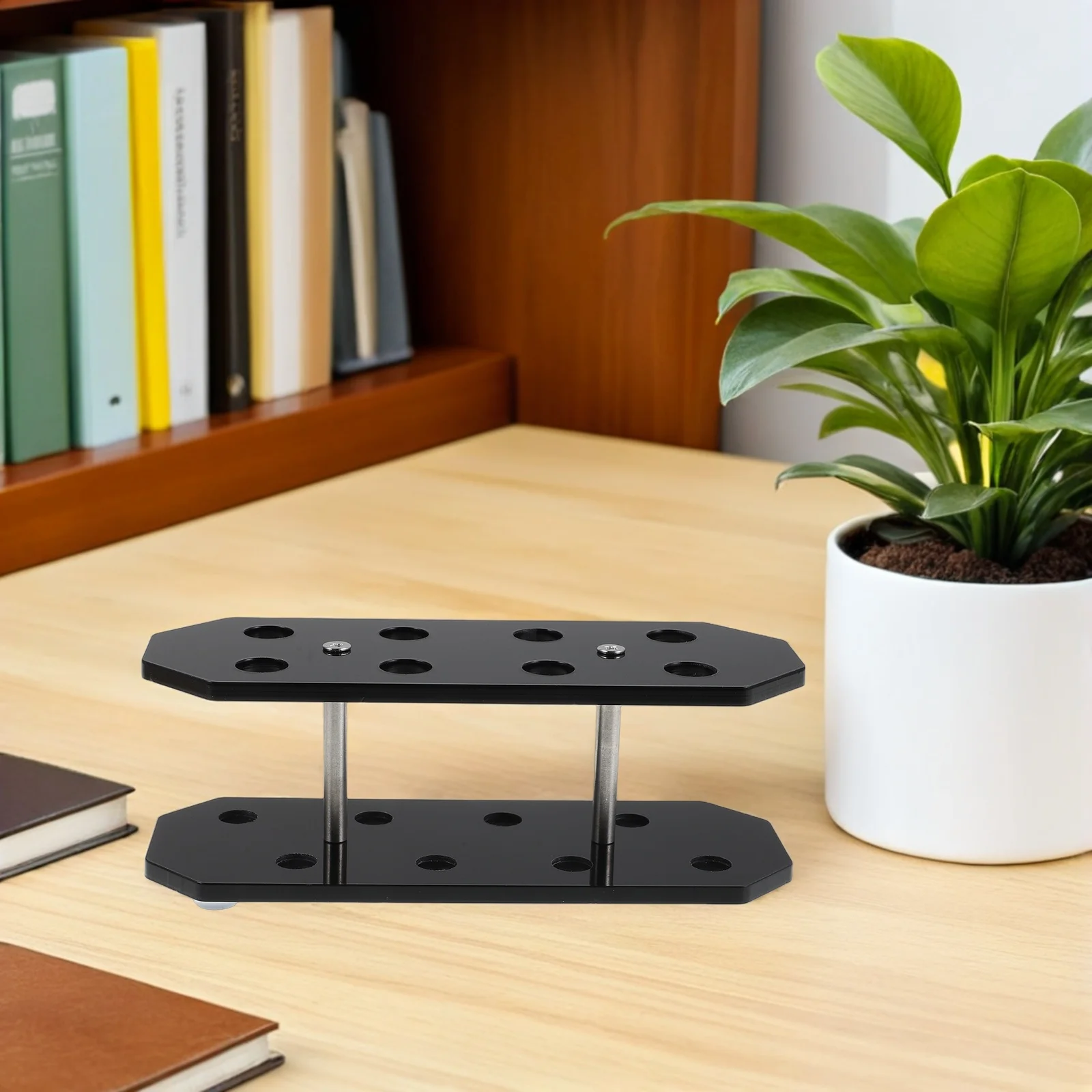 

1pcs Desktop Holder Acrylic Rack Organizer For Game Room Indoor Tabletop Storage Stand Home Office Dart Board Accessory