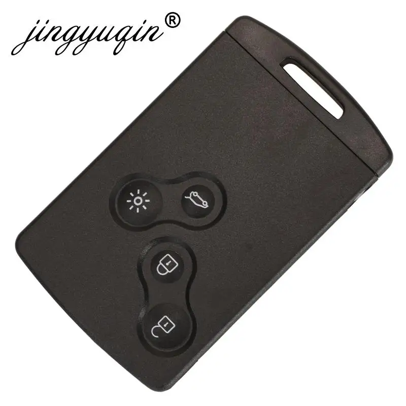 jingyuqin 433MHz ID46-PCF7952A Chip Smart Remote Car Key Card Fob For Renault Megane 3 Laguna 3 Scenic Fluence Keyless HandsFree