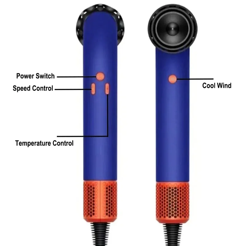 2025 새로운 4 노즐 고속 헤어 드라이어 빠른 건조 음이온 열 손상 없음 살롱 헤어 송풍기 Secadora Para Cabello