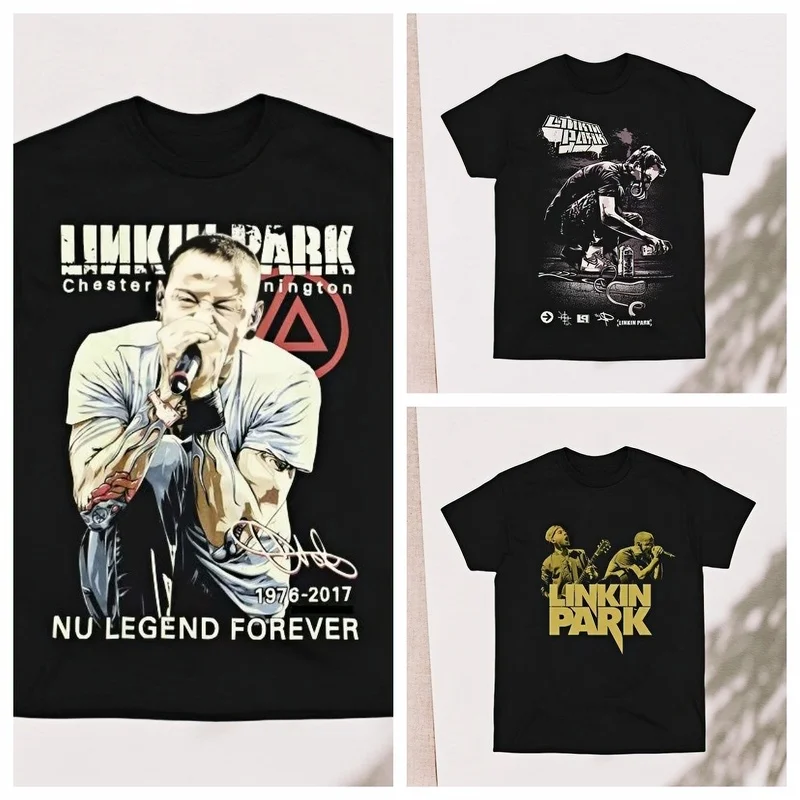 2025 بوب روك باند مطبوعة الأوروبية والأمريكية القطن تي شيرت الرجال والنساء ملابس علوية فضفاضة مريحة غير رسمية #1