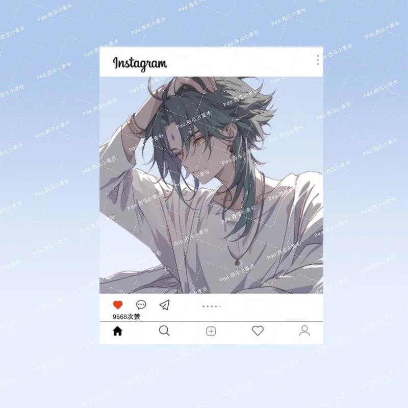Game Impacting HD Card Surrounding Figures Xiao Popular Ins Style Decoration Anime Acrylic Desktop Decoration for Friends
