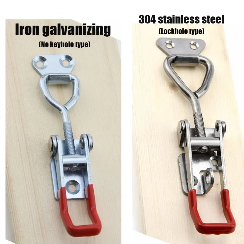 Adjustable Toolbox Case Metal Toggle Latch Catch Clasp Quick Release Clamp Anti-Slip Push Pull Toggle Tools Quick Door Buckle