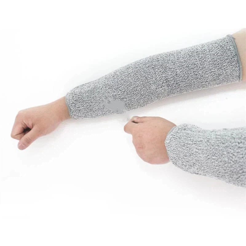 1 Paar Level 5 HPPE-Schutzhüllen, schnittfeste Armbeschützer, durchstichfeste Handschuhe, schnittresistente Armschützer, Haushaltsatmungsaktive Handschuhe – Detail 2
