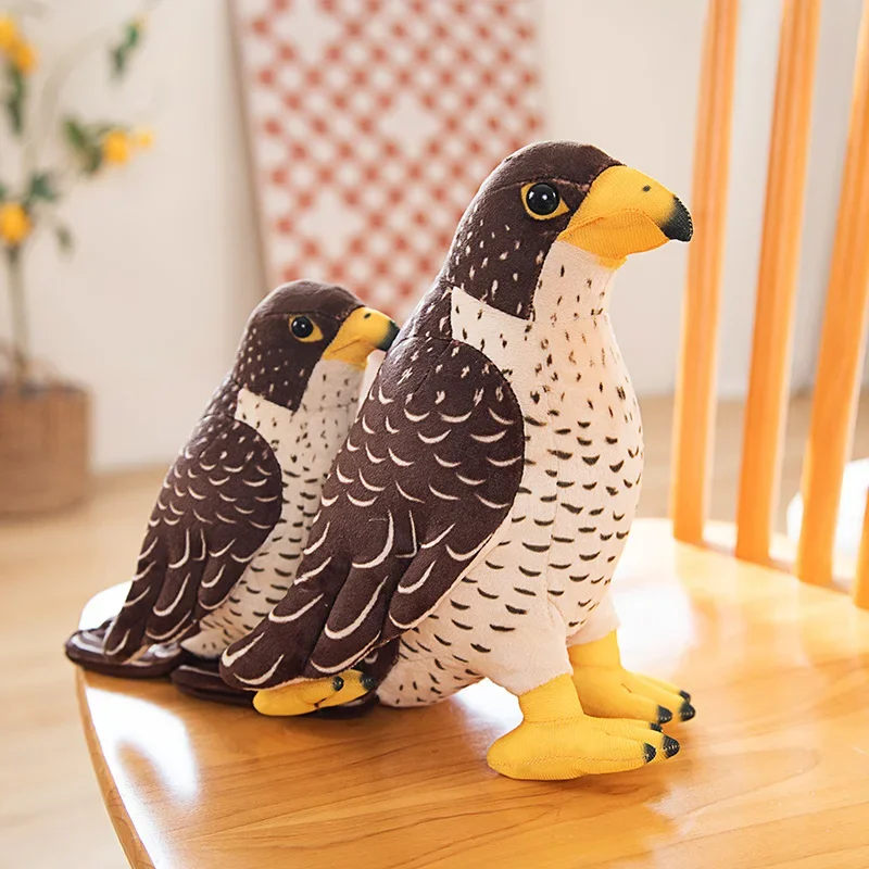 Poupées d'animaux de dessin animé en peluche douces, jouets d'oiseau mignons, simulation d'aigle, cadeau d'anniversaire et de Noël, 216.239.