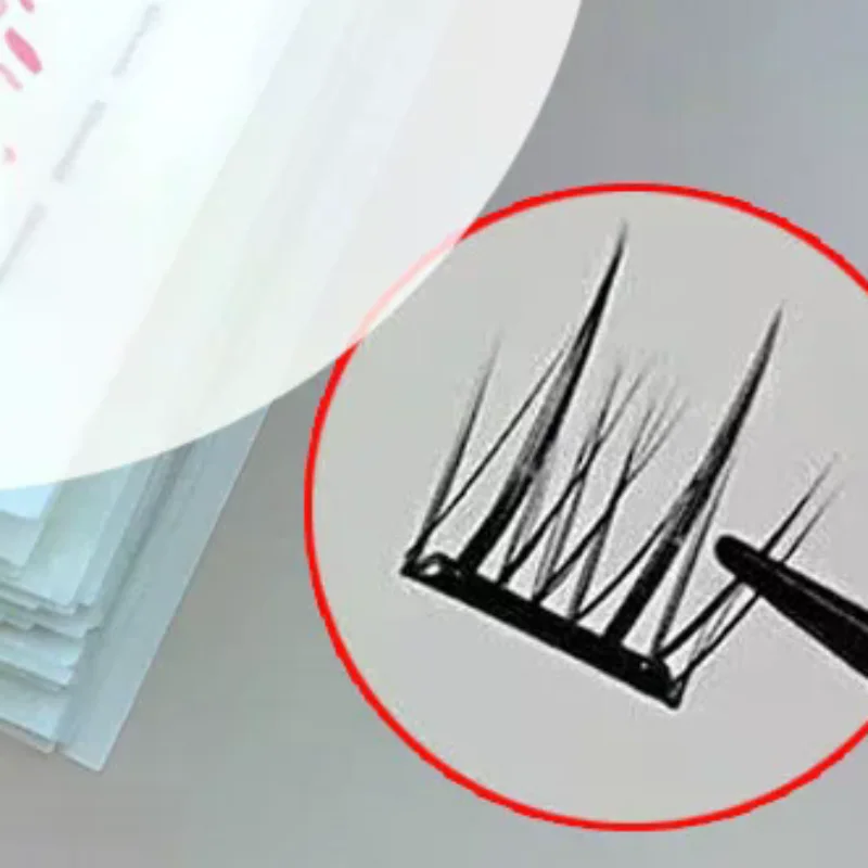 200Pcs/BoxGlueless Fake Eyelashes Self Adhesive Strip Line Waterproof Reusable Glue-Free Eyelash Glue Strip False Eyelashes