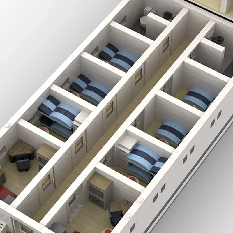 Militaire Schip Model Moc Bouwstenen Luxe Super Jacht Technologie Modulaire Blokken Geschenken Kerst Speelgoed DIY Sets Montage