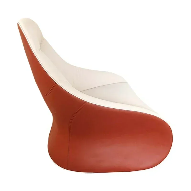 

~Nordic Light Luxury Modern Simple Stainless Steel Paint Rotating Leisure Chair Chair Lounge Chair Sofa