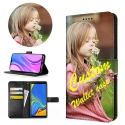 Customized Photo Leather Wallet Cover for iphone 16 17 Pro Max Print Picture Case for iPhone 15 14 Pro 13 12 Mini 11 8 7 Plus Xr