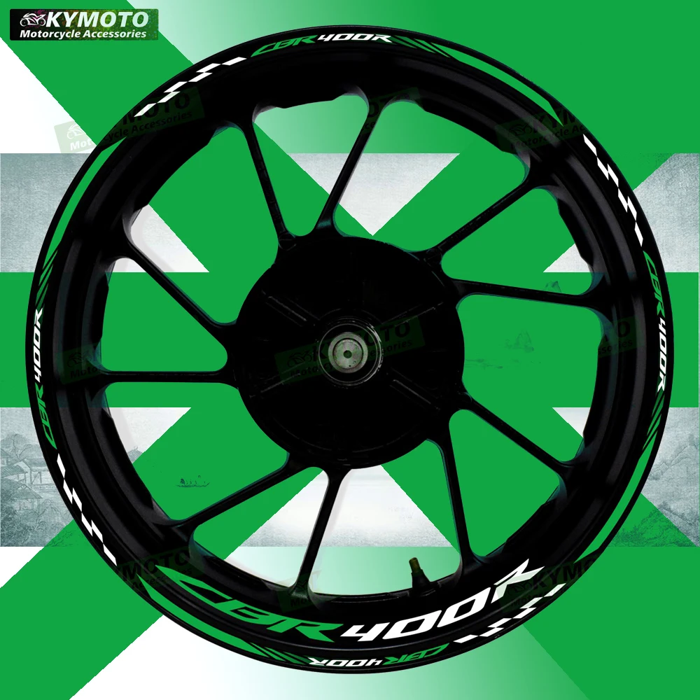 

Для Honda CBR400R CBR 400R аксессуары для мотоциклов 17-дюймовые наклейки на передние и задние колеса обтекатель светоотражающие наклейки украшения