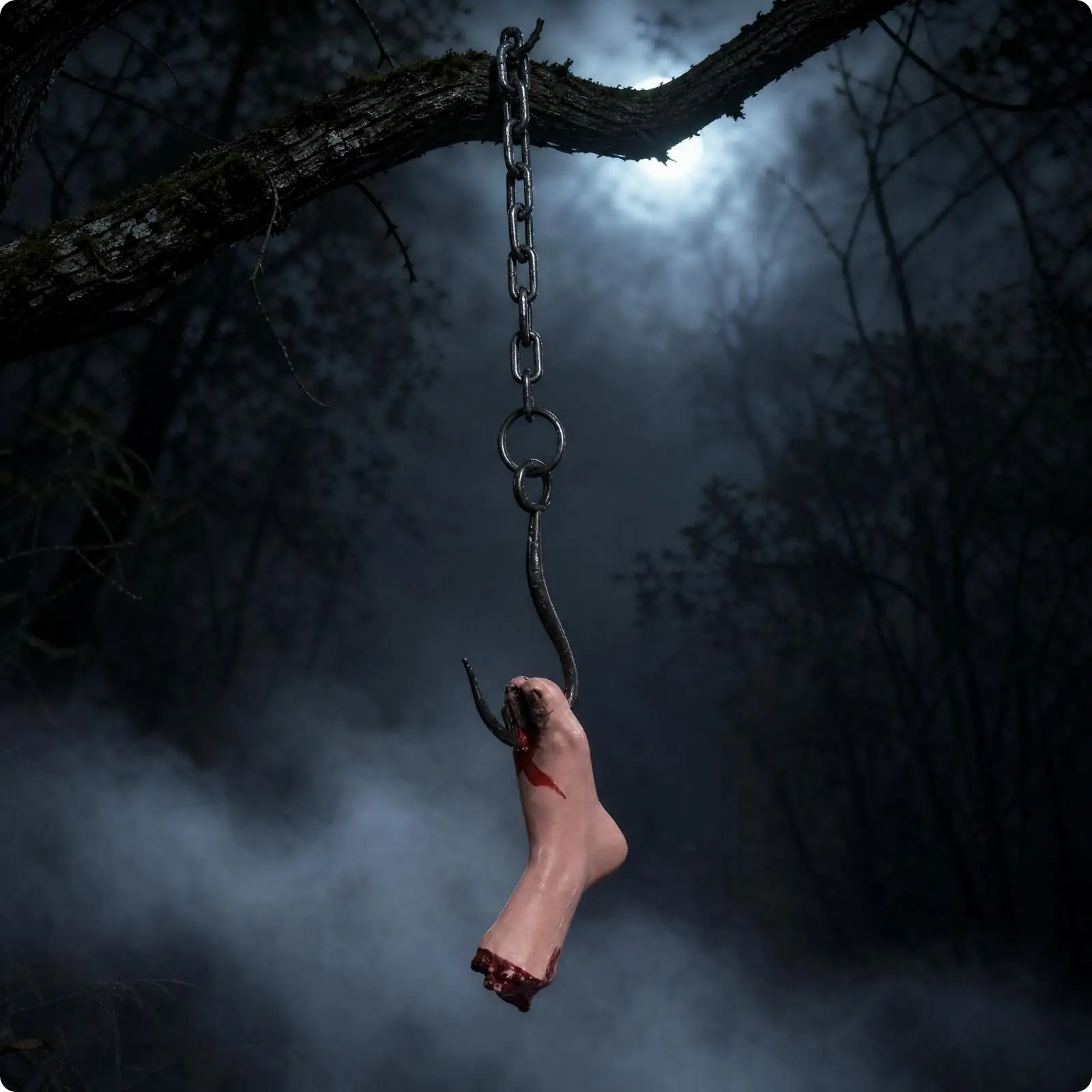 Halloween Horror Chain Realistic Severed Arm Scary Toys for Creepy Haunted House Spooky Outdoor Yard Hanging Fright Night