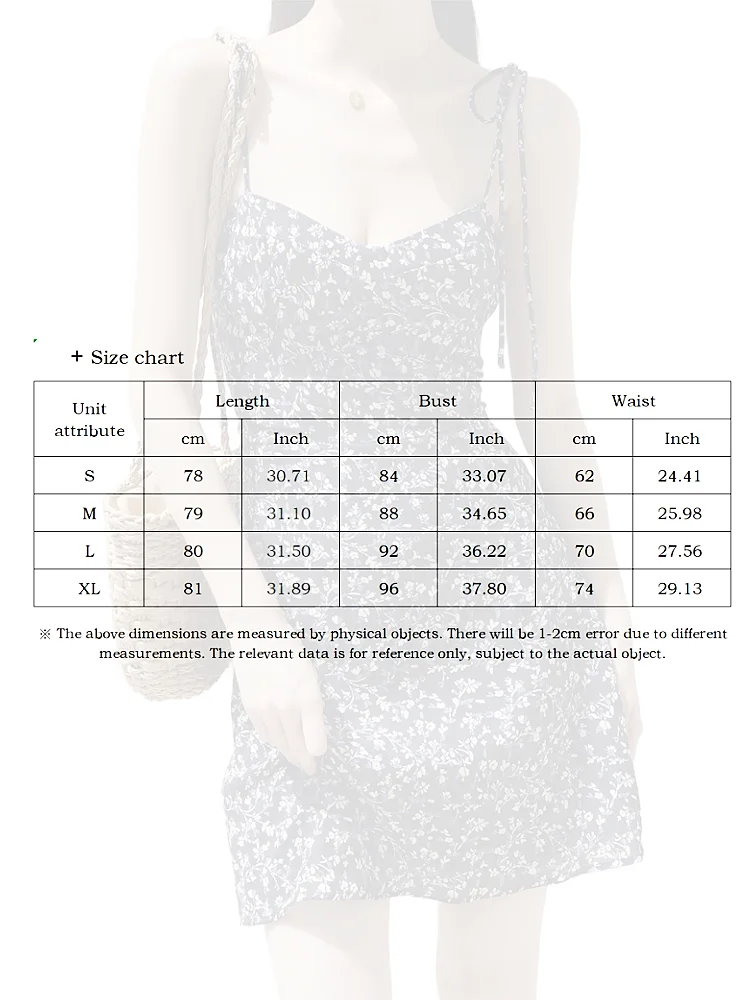 여성용 꽃무늬 스파게티 스트랩 원피스, 민소매 미니 패션, 짧은 파티 백리스 드레스, Y2k 의류, 여름 붕대