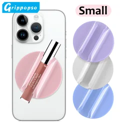 Grippopso Small For Magsafe Lip Gloss Lipstick Phone Holder Built-in Mirror Silicone Magnetic Stand For IPhone Universal Bracket