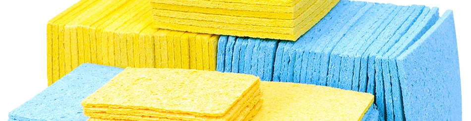 10pcs iron head cleaning sponge, high temperature resistant and thickened sponge, special for soldering iron holder.