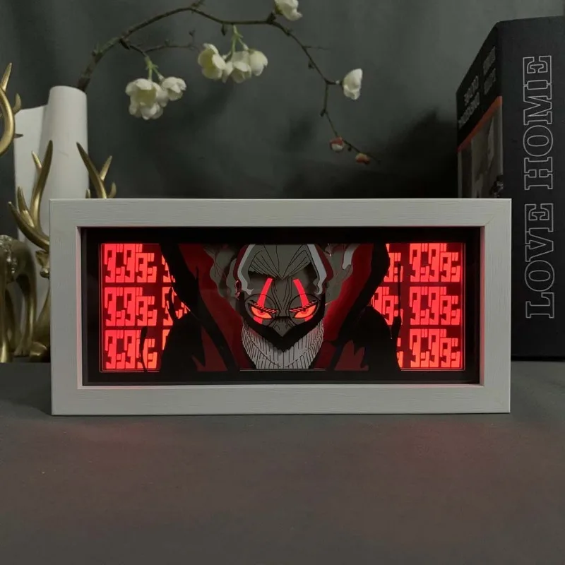 Poziomowanie Solo wokół figurek, Animacja Papierowa Rzeźbiona Lampa Ramki na Zdjęcia, Drewniane Ramki, Ozdoby Dekoracyjne na Prezent Świąteczny