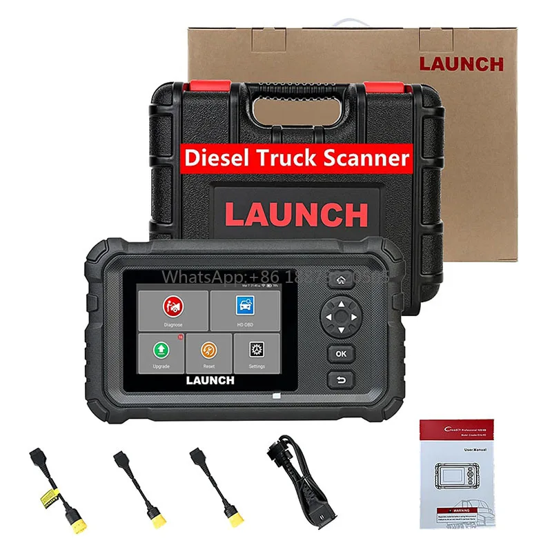 Lancering Crp129 Hd 24V Zware Vrachtwagen Scan Tool Creader Elite Diesel Machines Code Lezer Voor Bedrijfsvoertuigen Obd2 Scanner