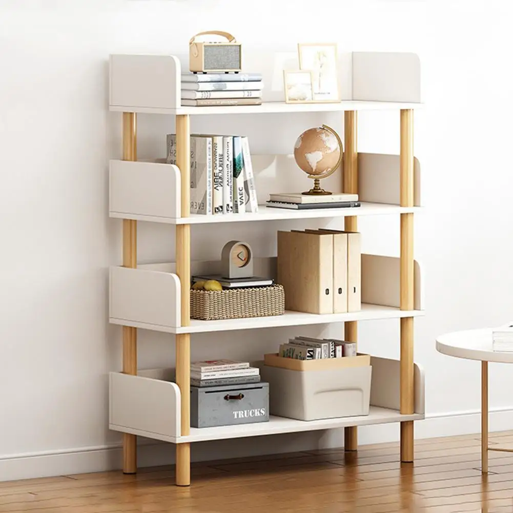 

4-Tier Wooden Open Bookcase, Freestanding Kids Book Storage Stand, Multi-Layer Storage Reading Display Shelf, Display Bookshelf