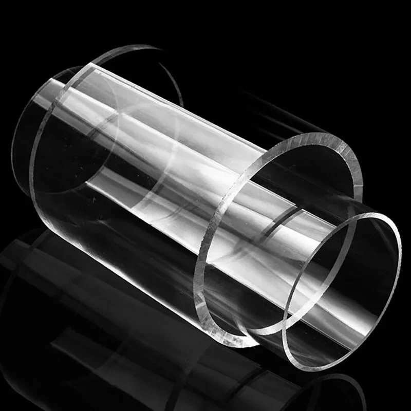 Tubo acrílico transparente para acuario, suministro de agua para pecera, tubo de plexiglás para jardín, 5mm a 60mm